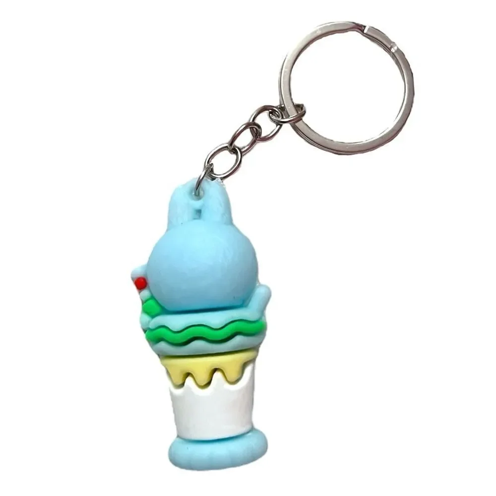 🤯5/$25🤯 Cute Blue Labubu On Ice Cream Keychain FLASH SALE